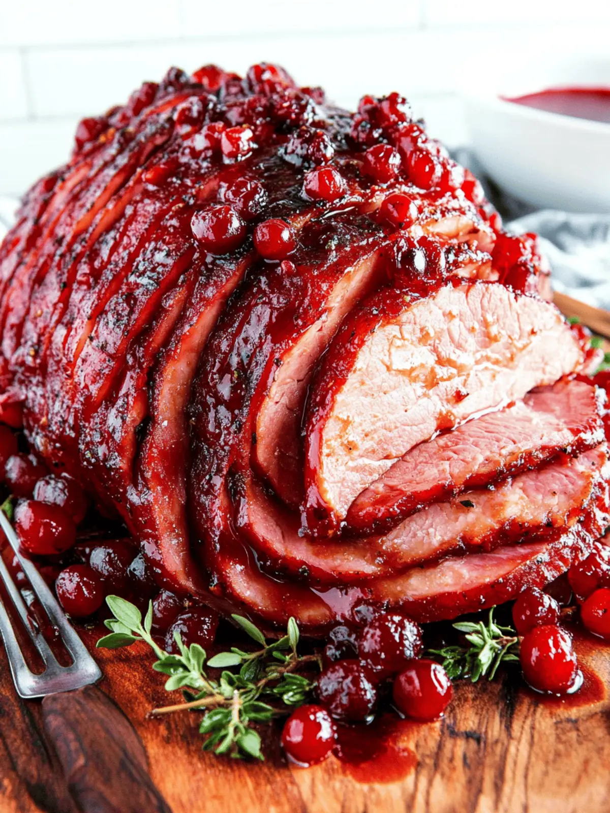 Delicious Cranberry Glazed Ham for a Festive Holiday Feast 2 CRANBERRY GLAZED HAM