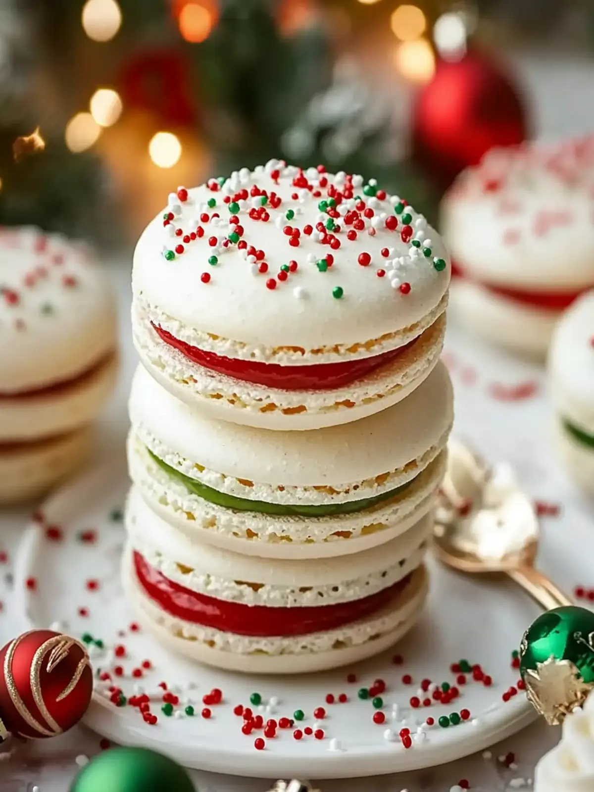 Delicious Christmas Tree Cake Macarons You’ll Love to Make 5 Christmas Tree Cake Macarons