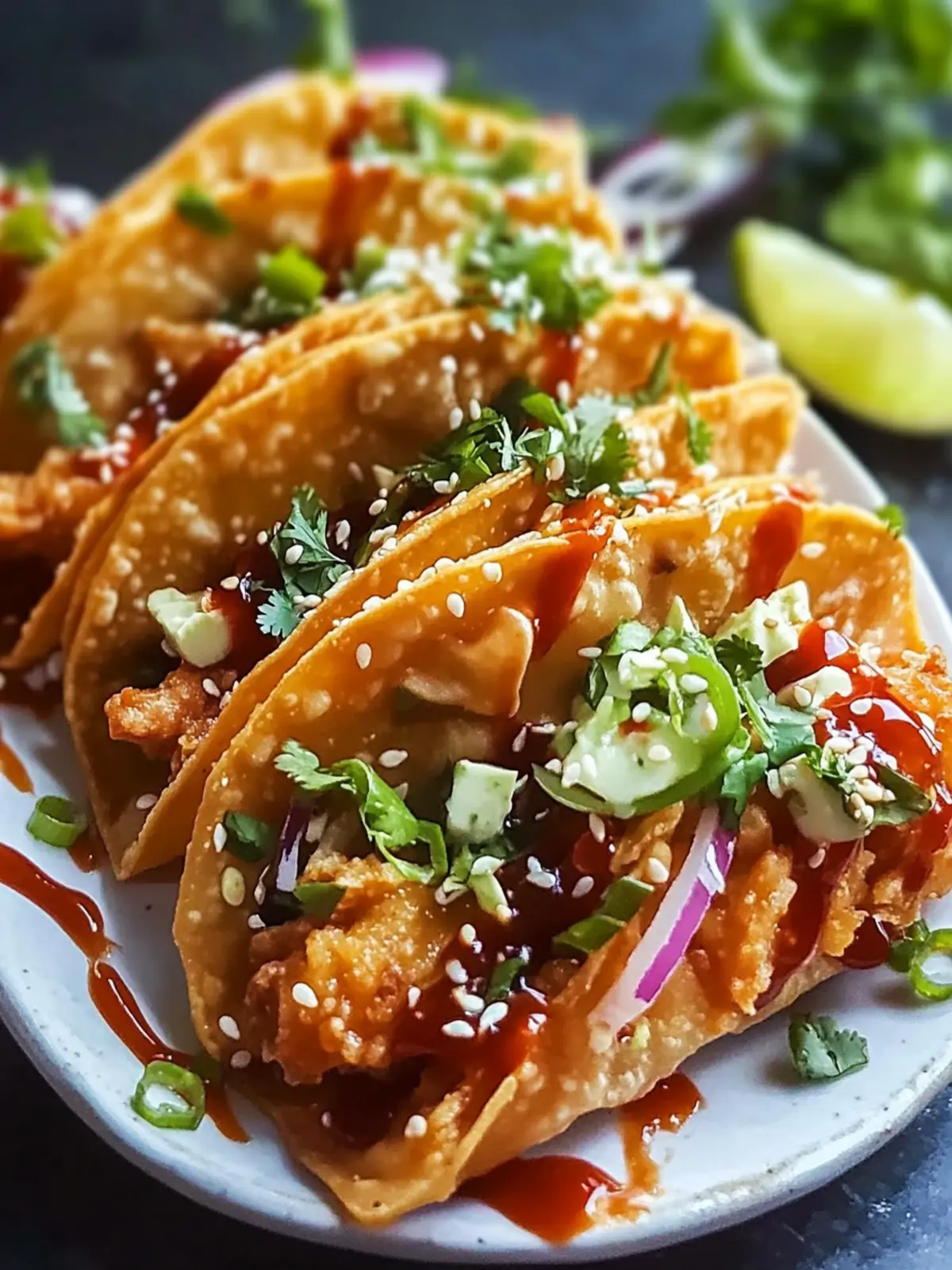 Crispy Chicken Wonton Tacos: Your New Favorite Weeknight Delight 2 Crispy Chicken Wonton Tacos