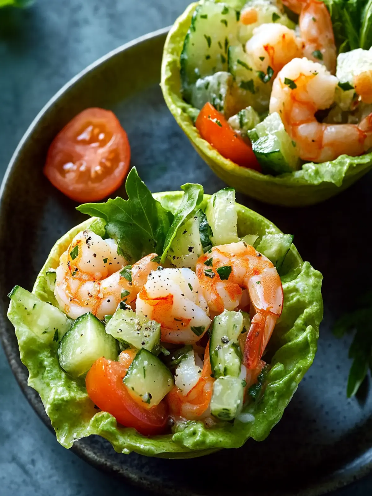 Savory Shrimp Salad Cups: Your Quick Gluten-Free Delight 2 Shrimp Salad Cups