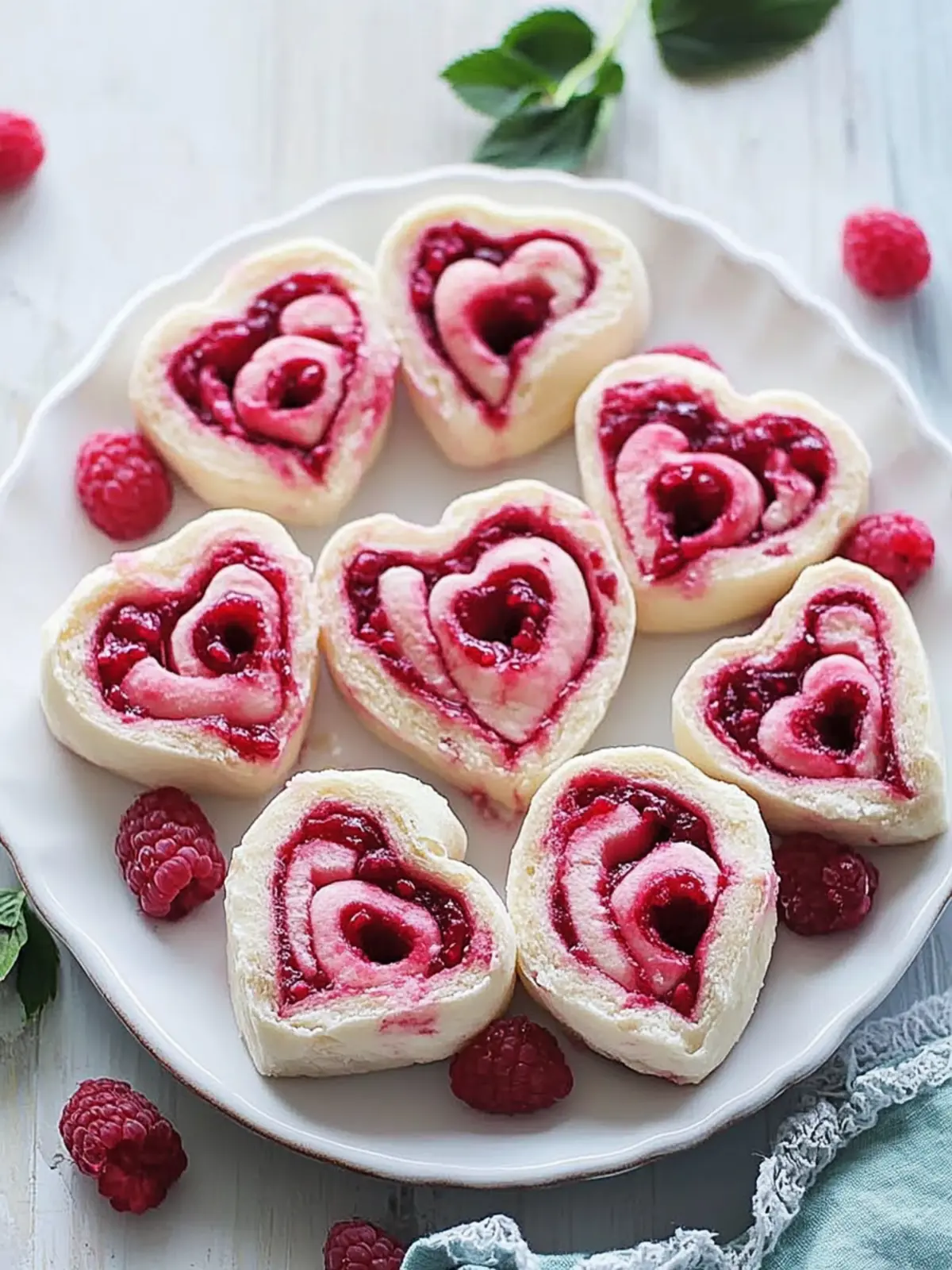 Heart Shaped Raspberry Rolls for a Sweet Valentine's Day Treat 3 Heart Shaped Raspberry Rolls