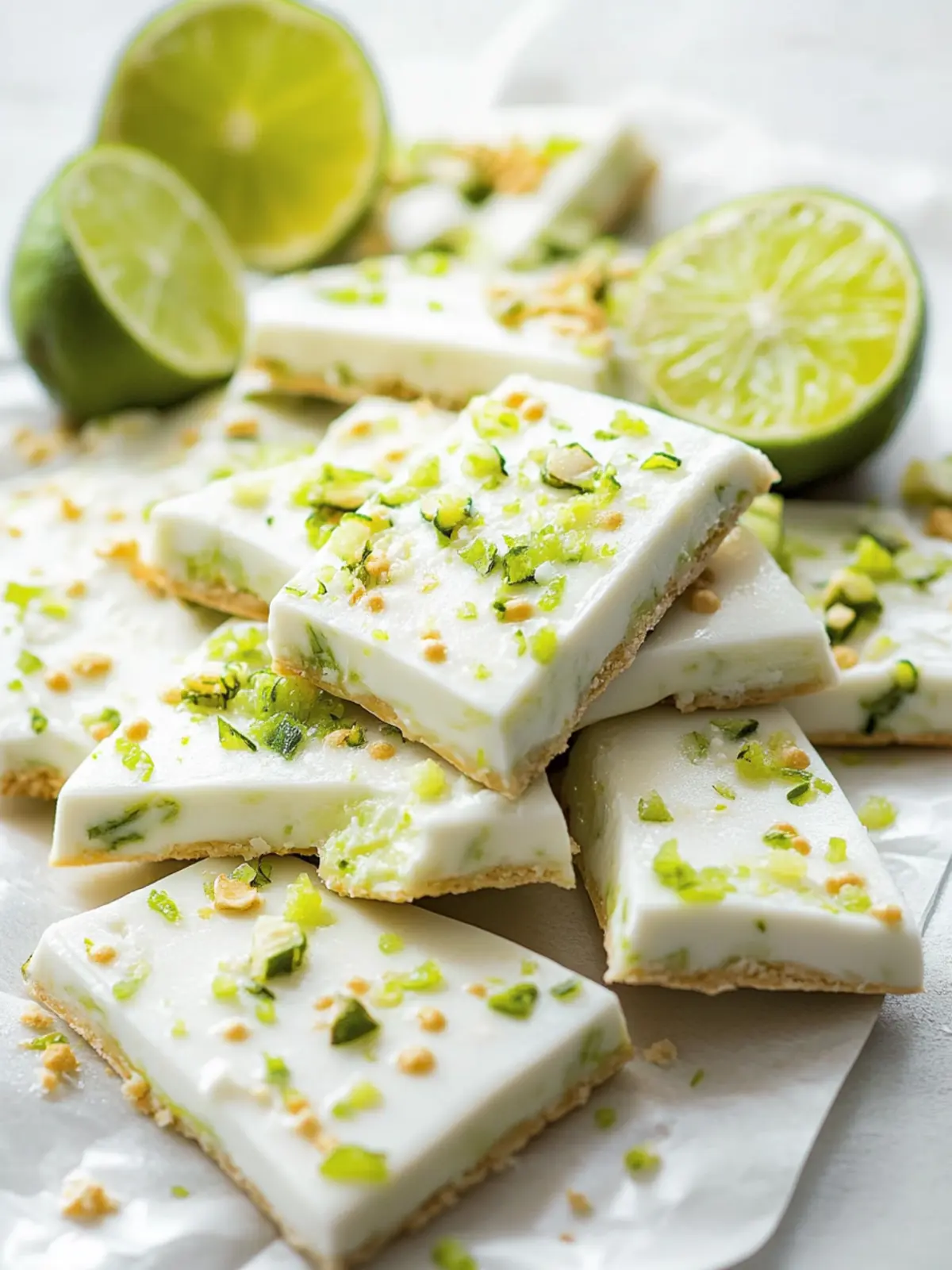 High Protein Key Lime Pie Yogurt Bark Recipe