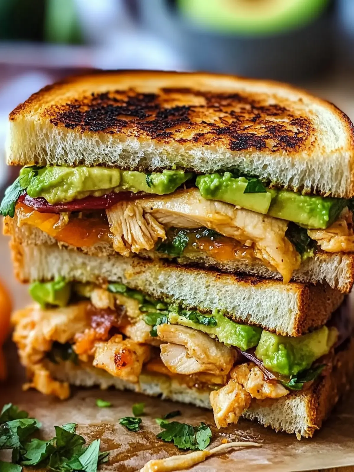 Melt-In-Your-Mouth Chicken Avocado Melt Sandwich Delight 2 Chicken Avocado Melt Sandwich