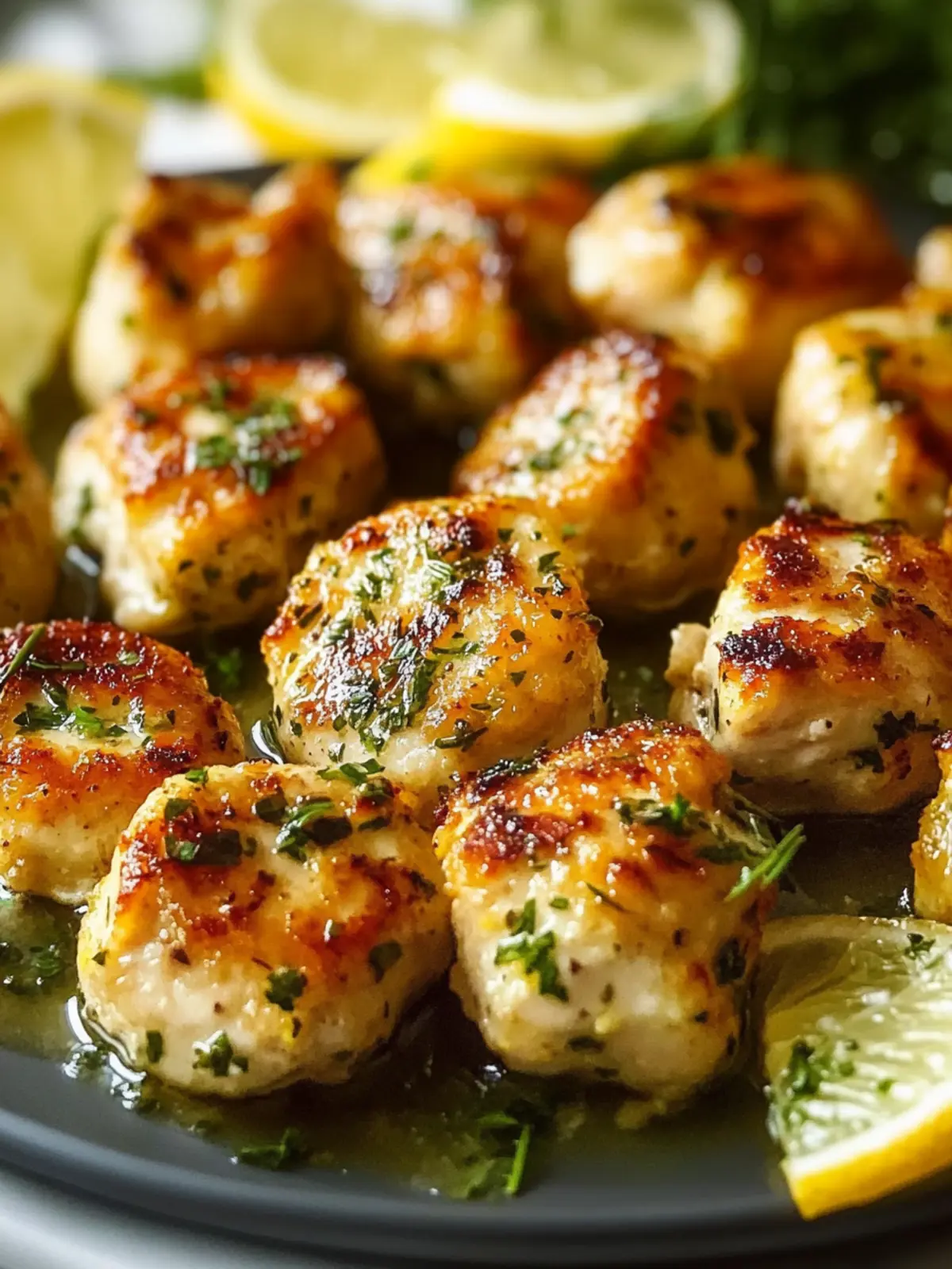 Zesty Lemon Garlic Chicken Bites
