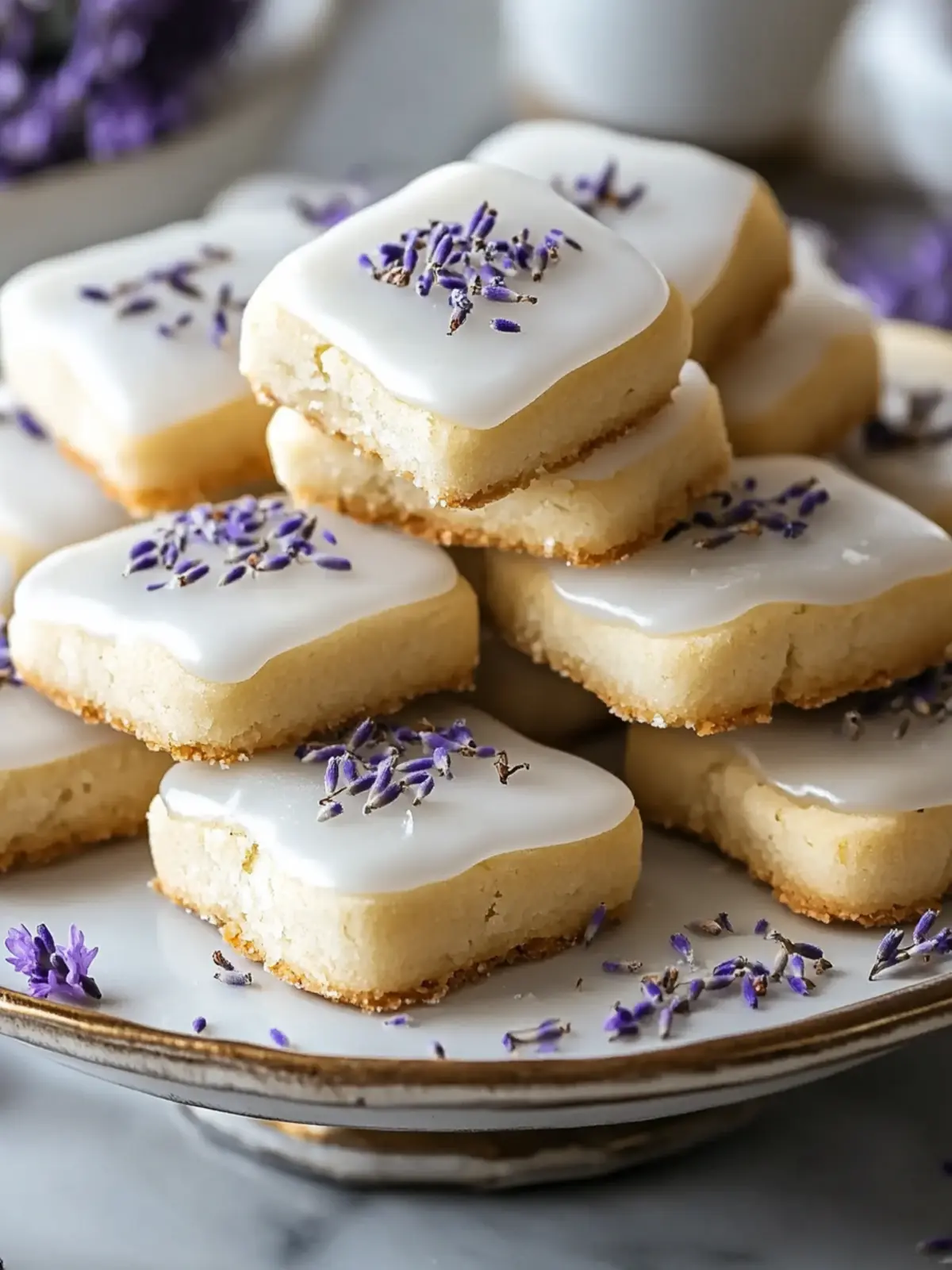 Iced Lemon Lavender Shortbread Cookies for a Blissful Treat 2 Iced Lemon Lavender Shortbread Cookies for a Blissful Treat