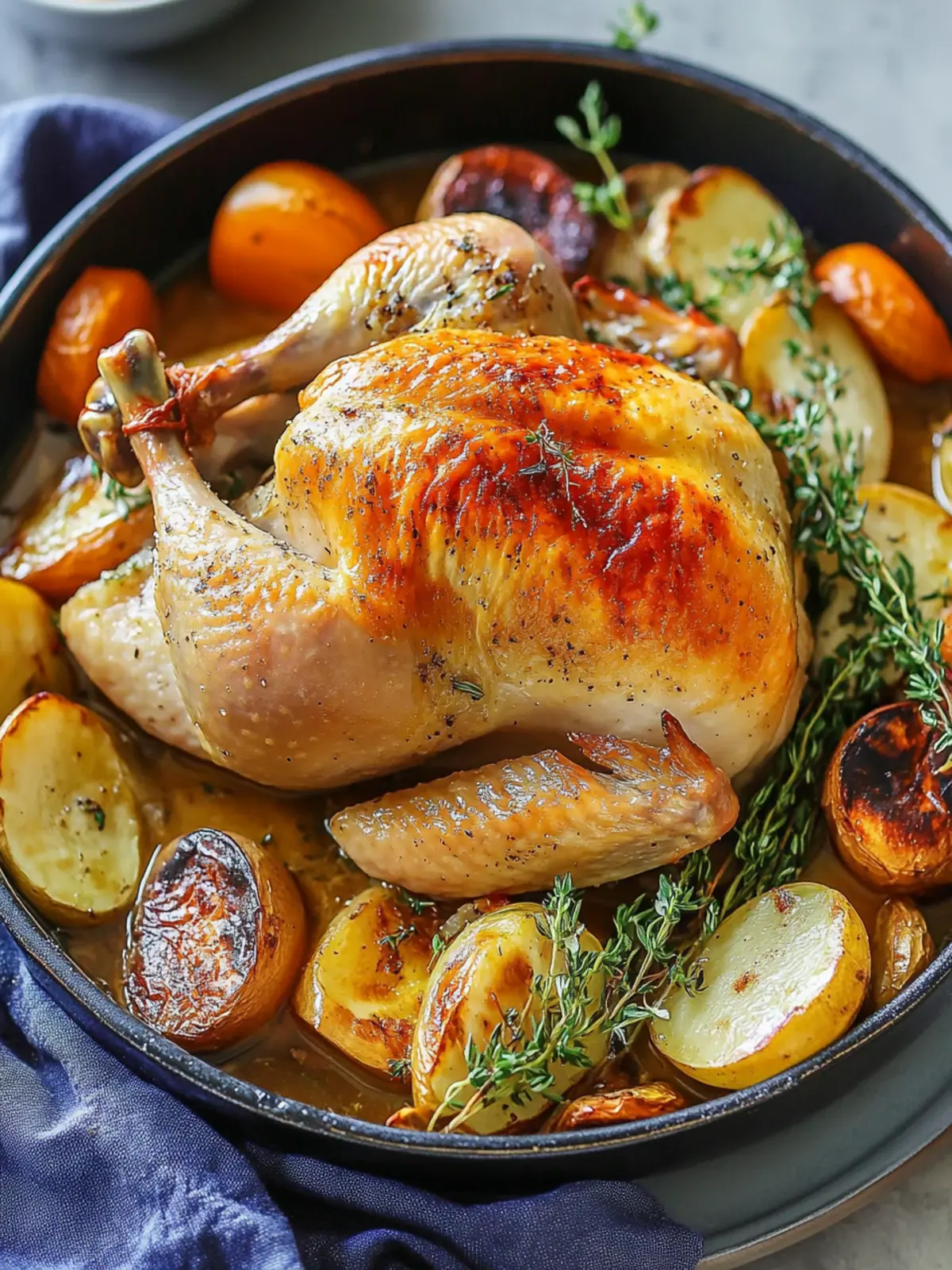 Easy Roast Chicken Dinner