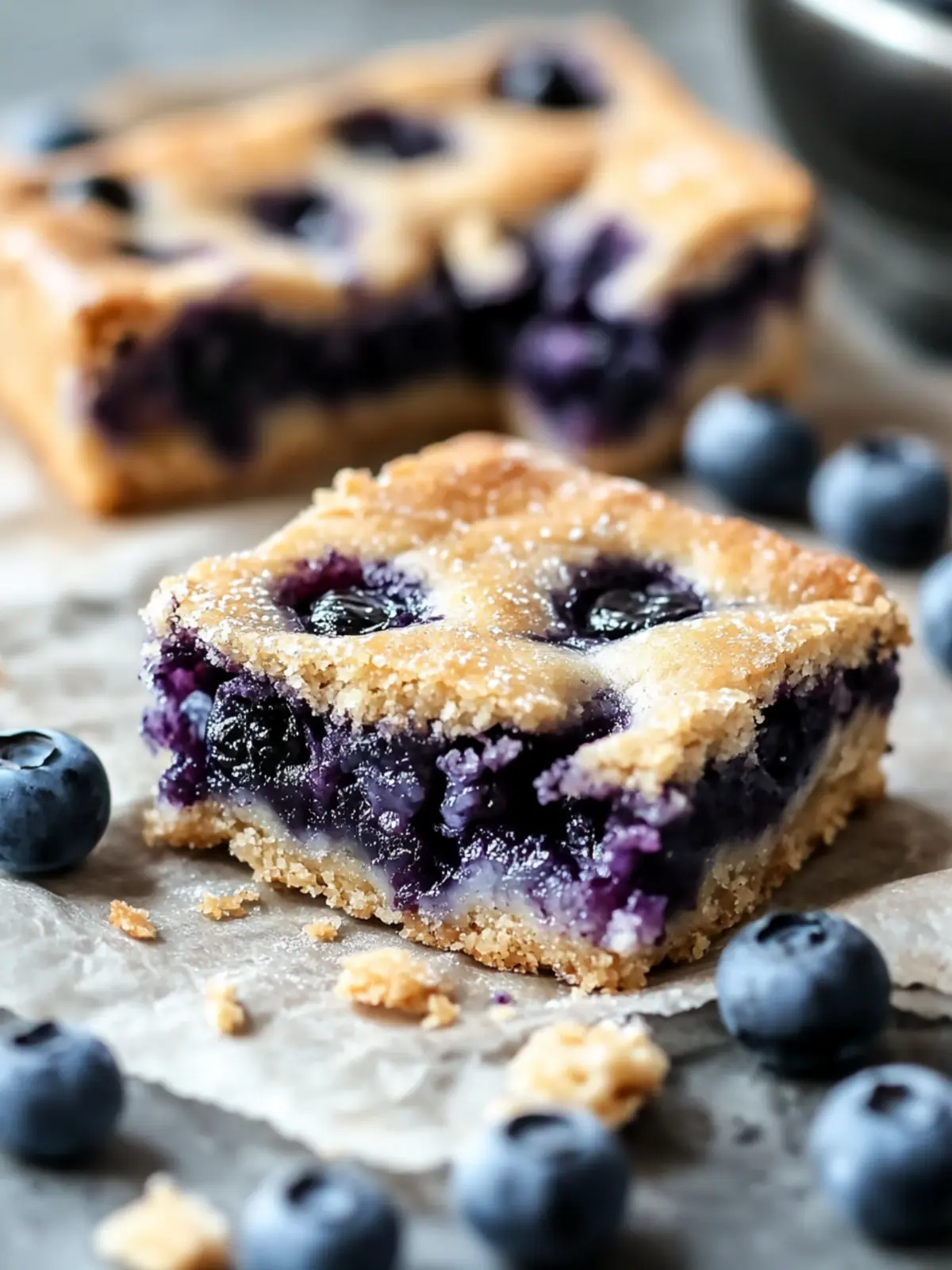 Delicious Blueberry Soft Baked Bars for Guilt-Free Indulgence 4 Delicious Blueberry Soft Baked Bars
