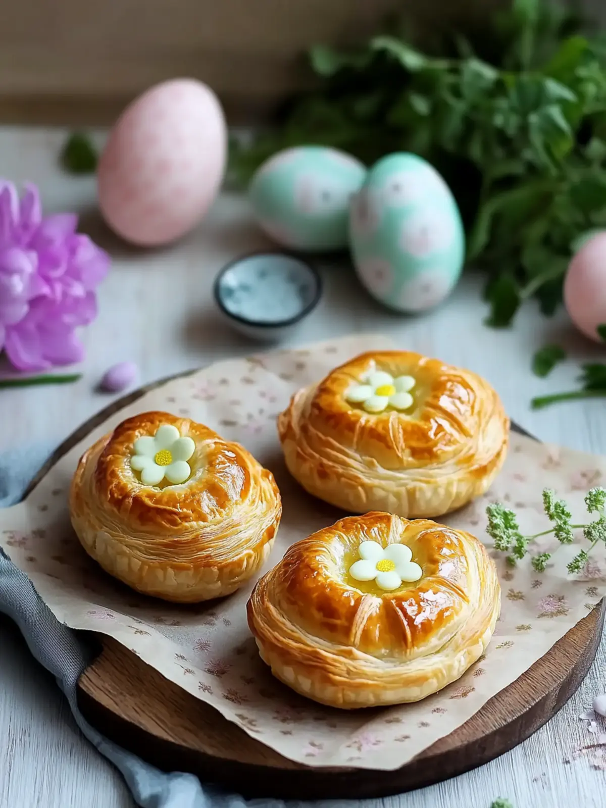 Easter Puff Pastry Eggs