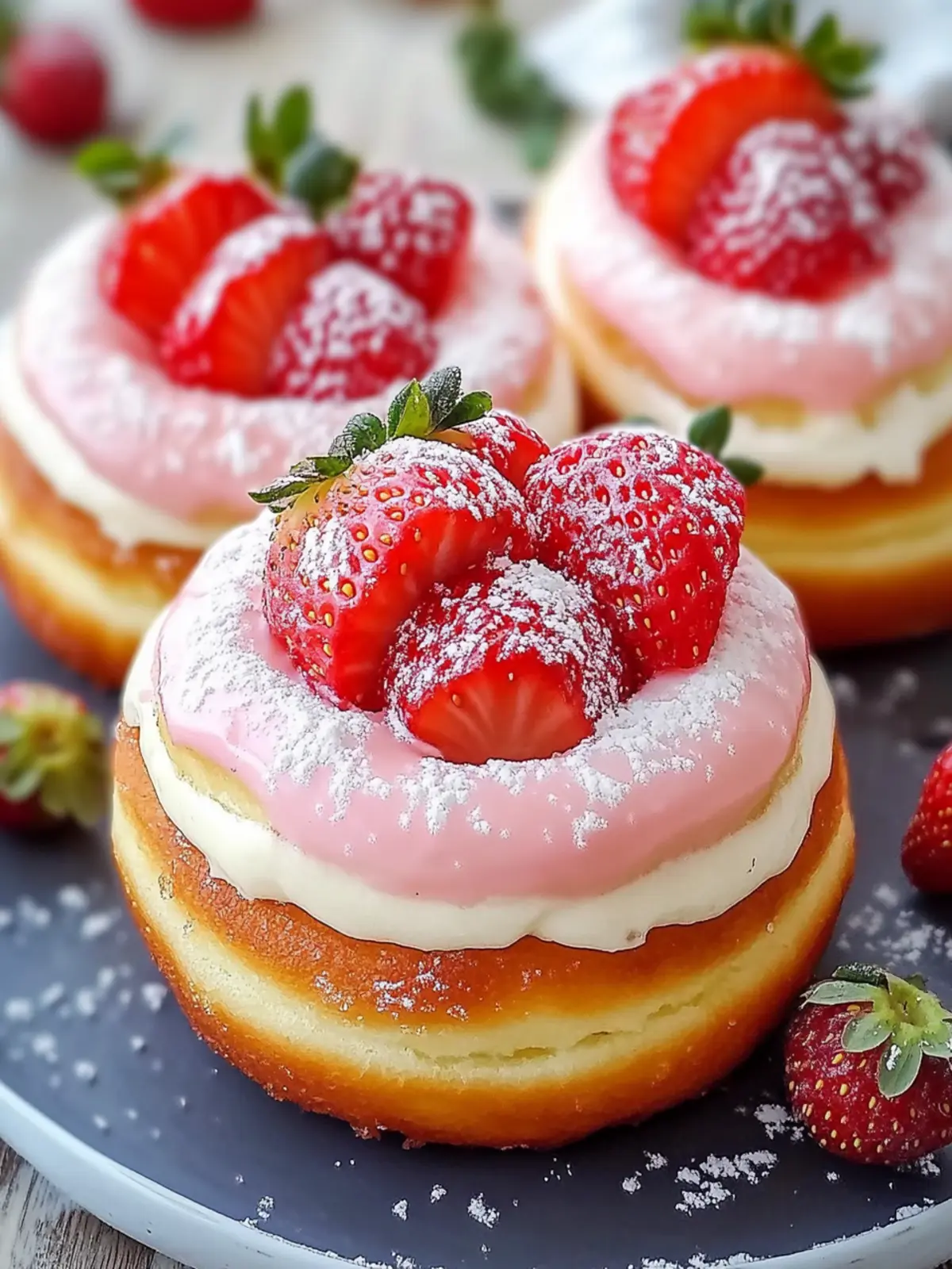 Mouthwatering Strawberry Cream-Filled Doughnuts Your Family Will Love 5 Mouthwatering Strawberry Cream-Filled Doughnuts