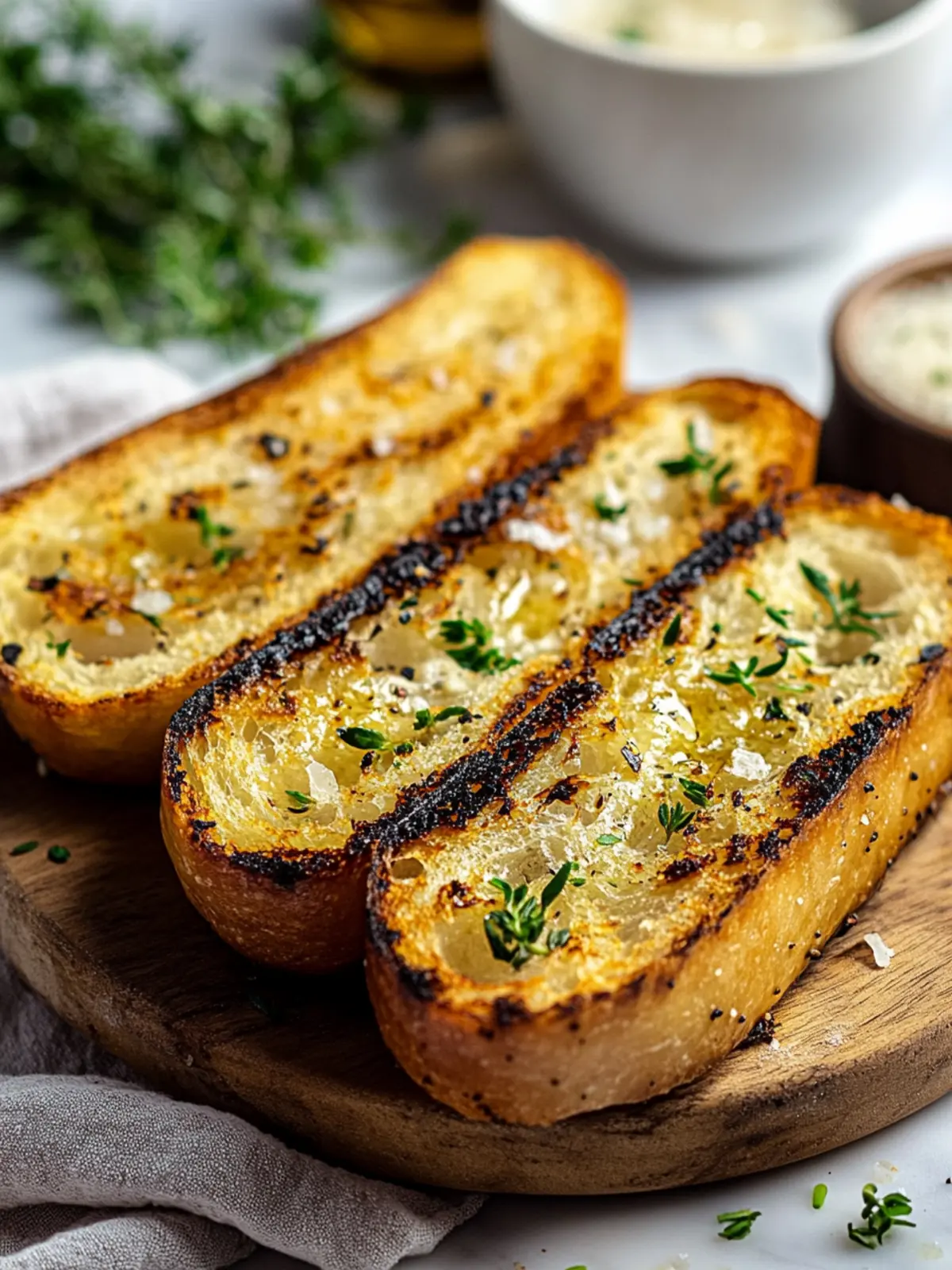 Golden Grilled Garlic Bread