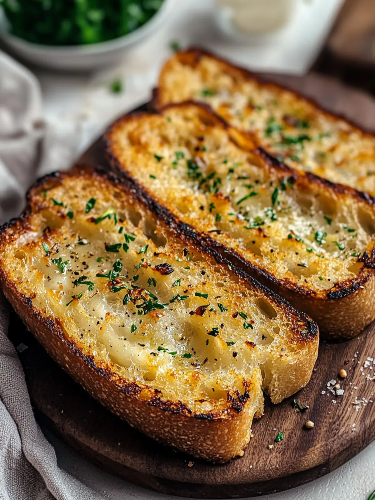 Golden Grilled Garlic Bread