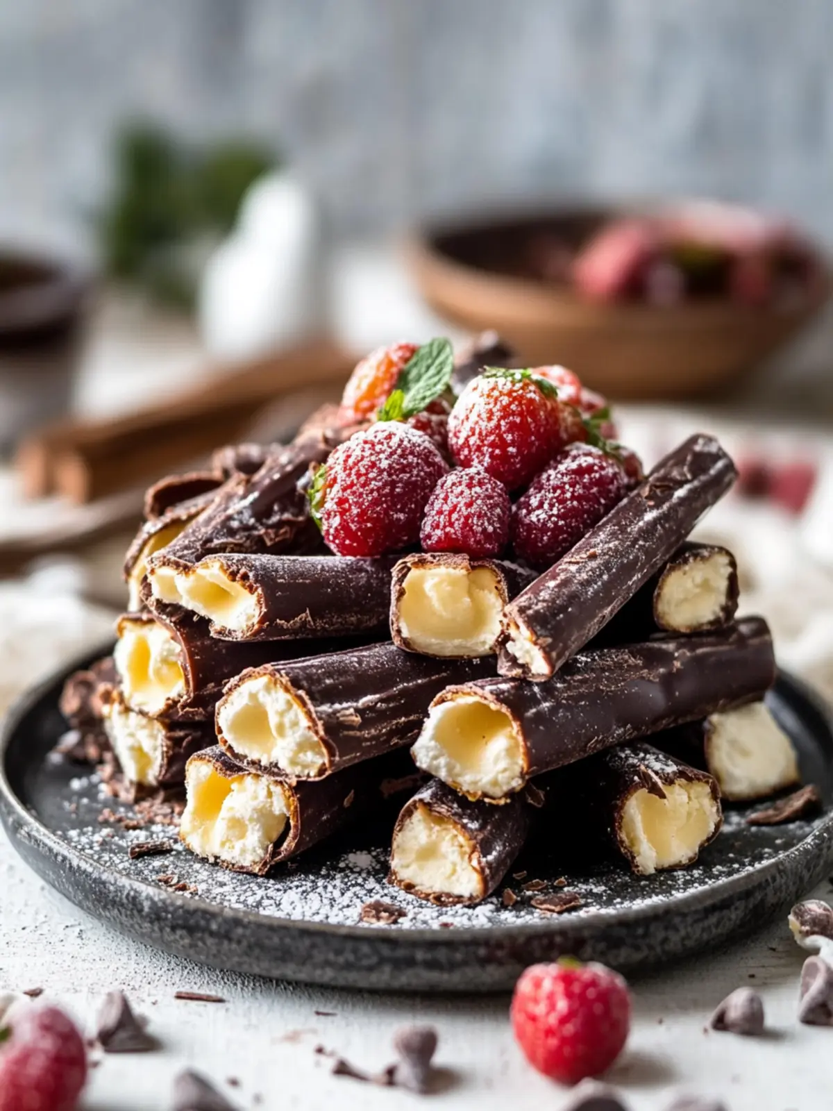 chocolate wafer rolls