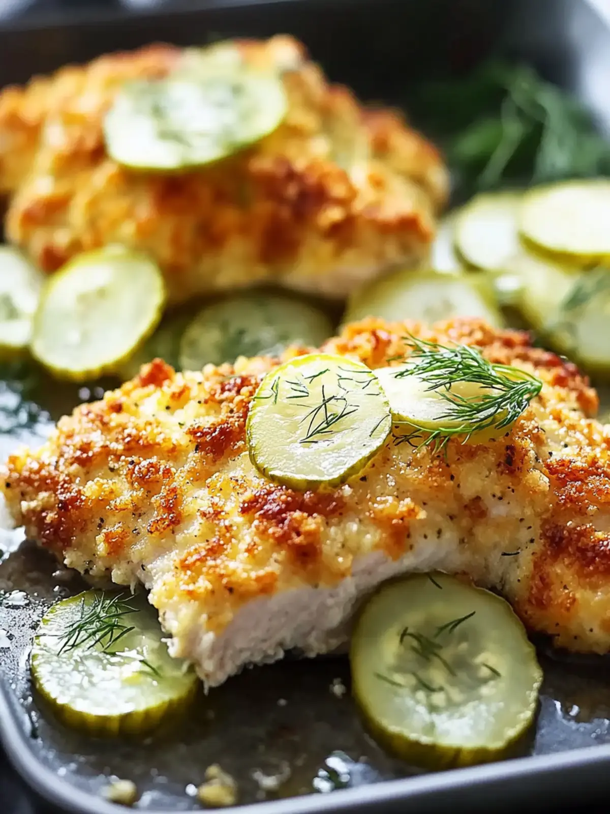 The Ultimate Crispy Dill Pickle Parmesan Chicken Delight