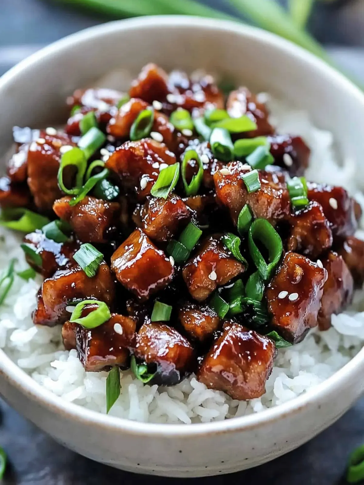 Sweet Caramelized Pork with Rice: Ultimate Comfort Bowl 2 Sweet caramelized pork with rice