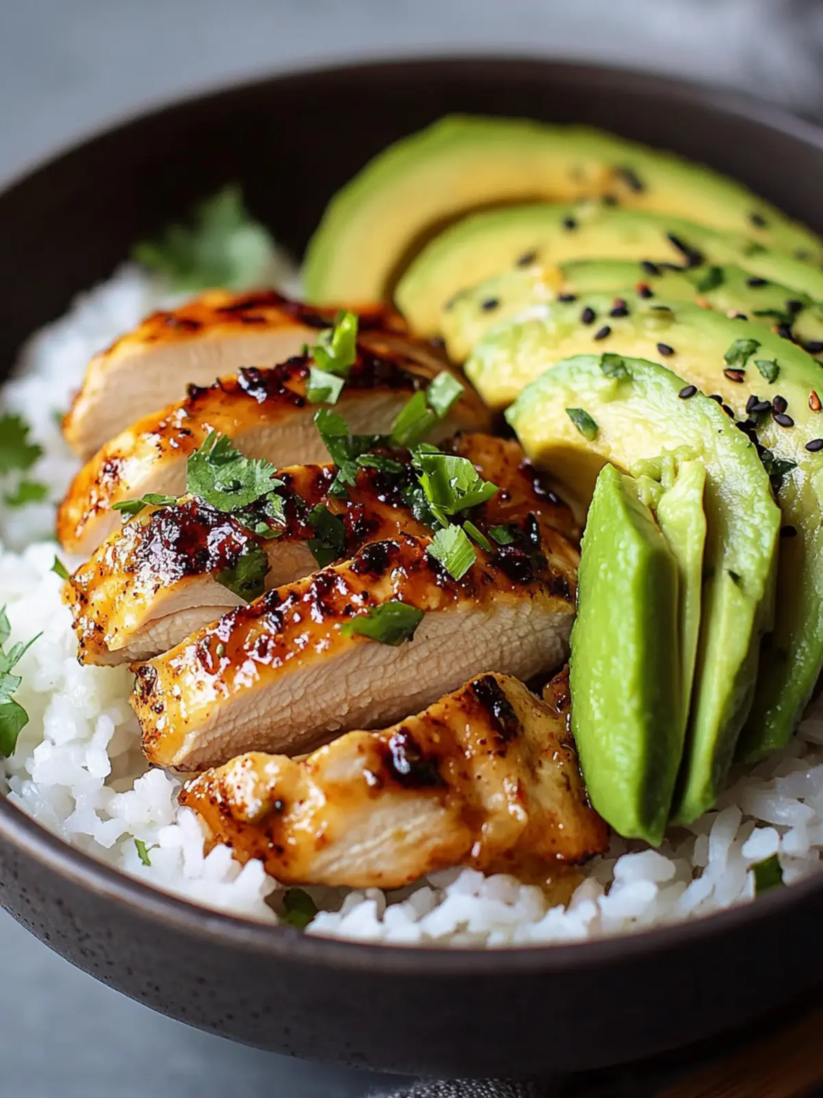 Honey Lime Chicken and Avocado Rice