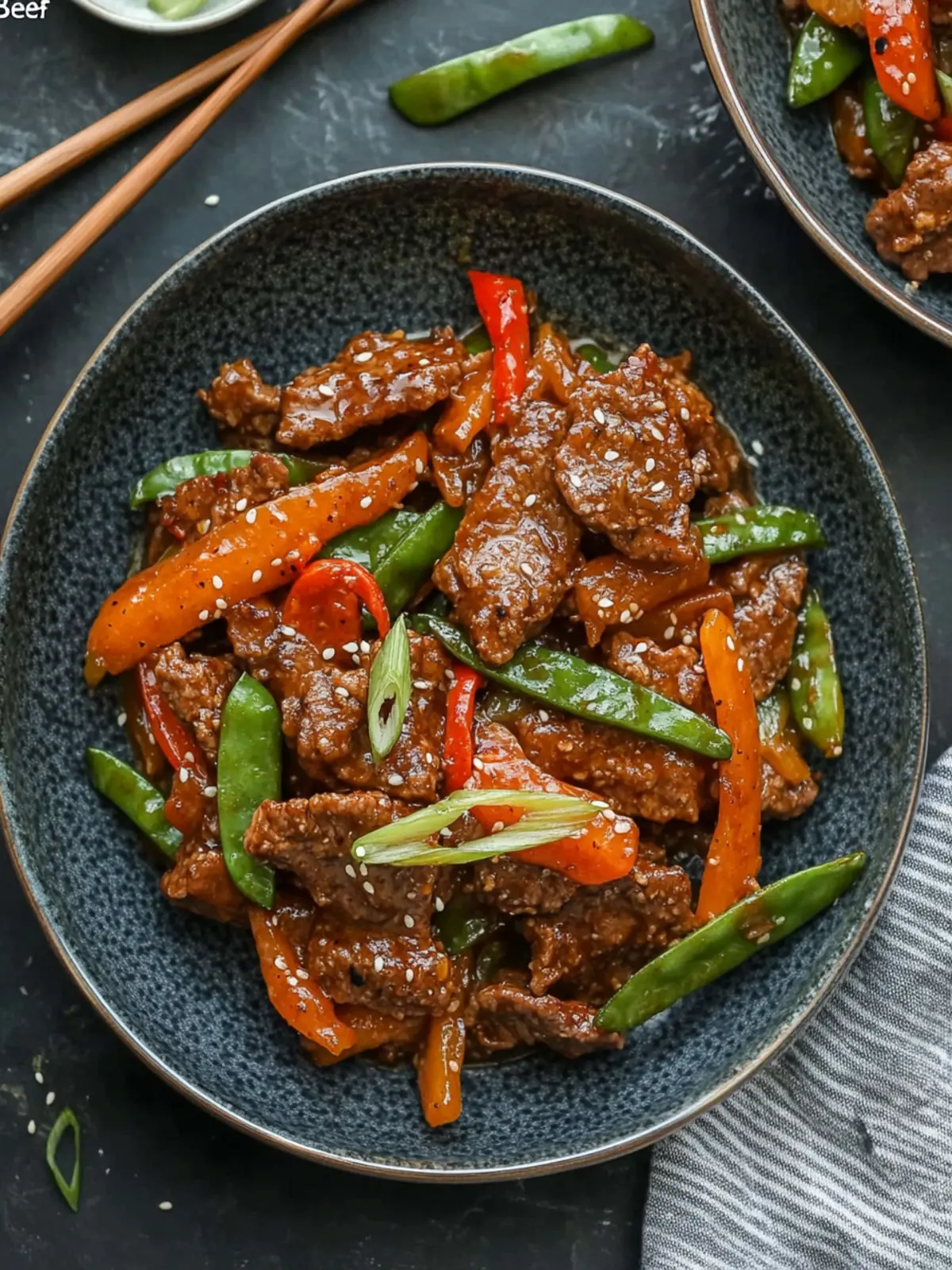 Garlic Pepper “Beef” Stir-Fry, Chinese-Style (Vegan)