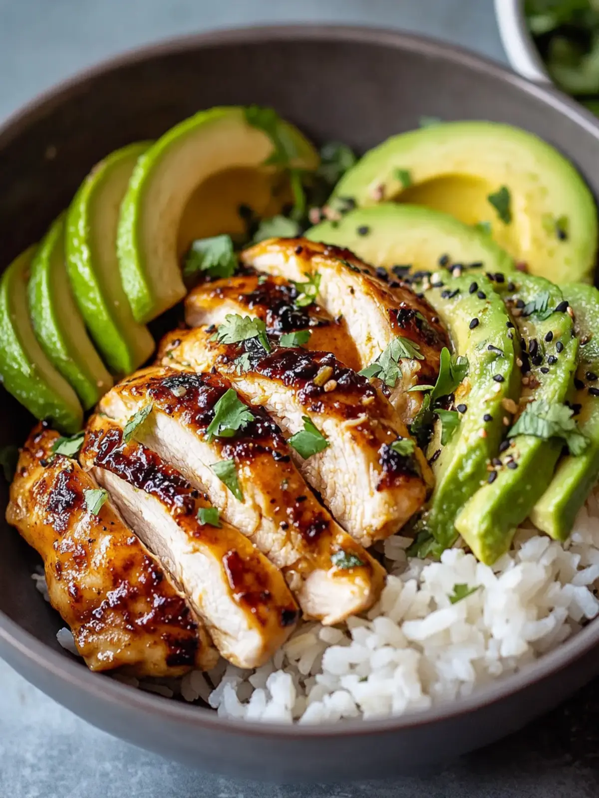 Honey Lime Chicken and Avocado Rice