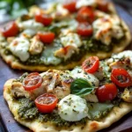 Pesto Chicken Flatbread with Mozzarella: Quick, Delicious Delight 6 Pesto Chicken Flatbread with Mozzarella