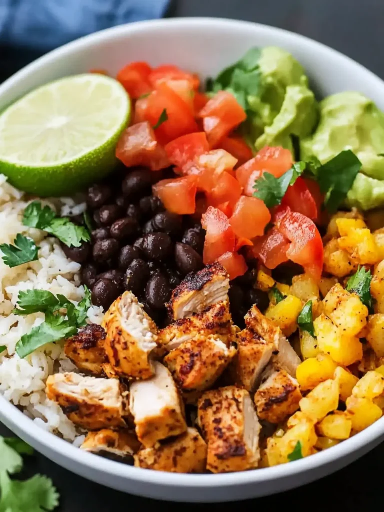 Cuban Chicken & Black Bean Rice Bowls