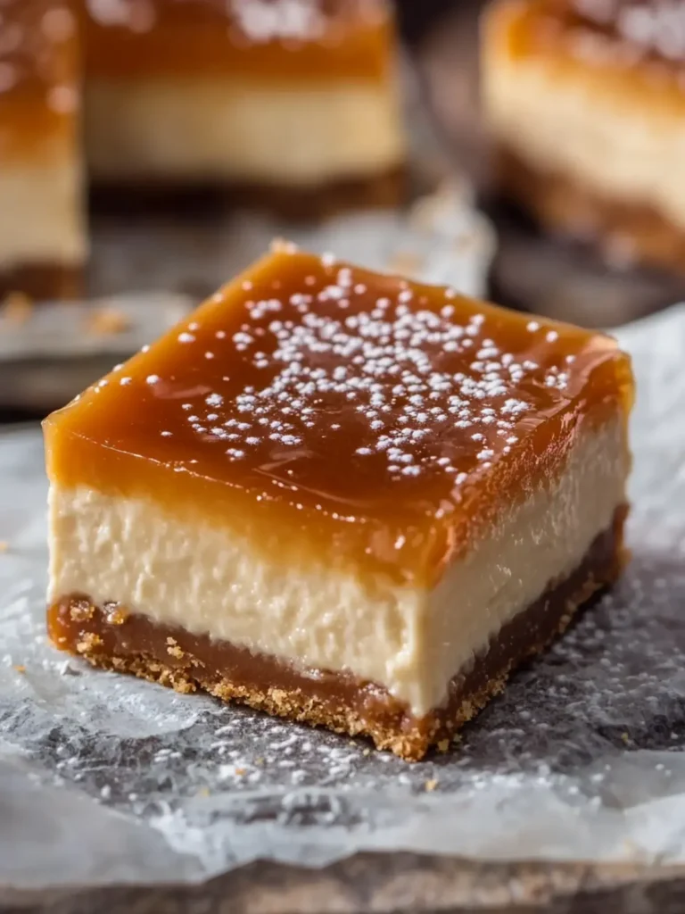 Salted Caramel Cheesecake Bars