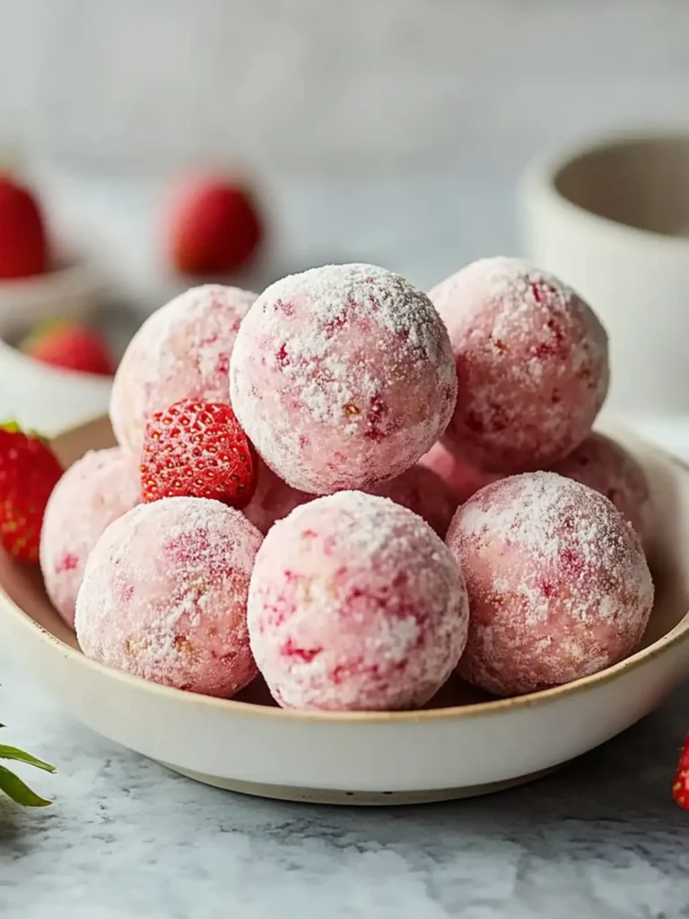 Strawberry Cheesecake Protein Balls