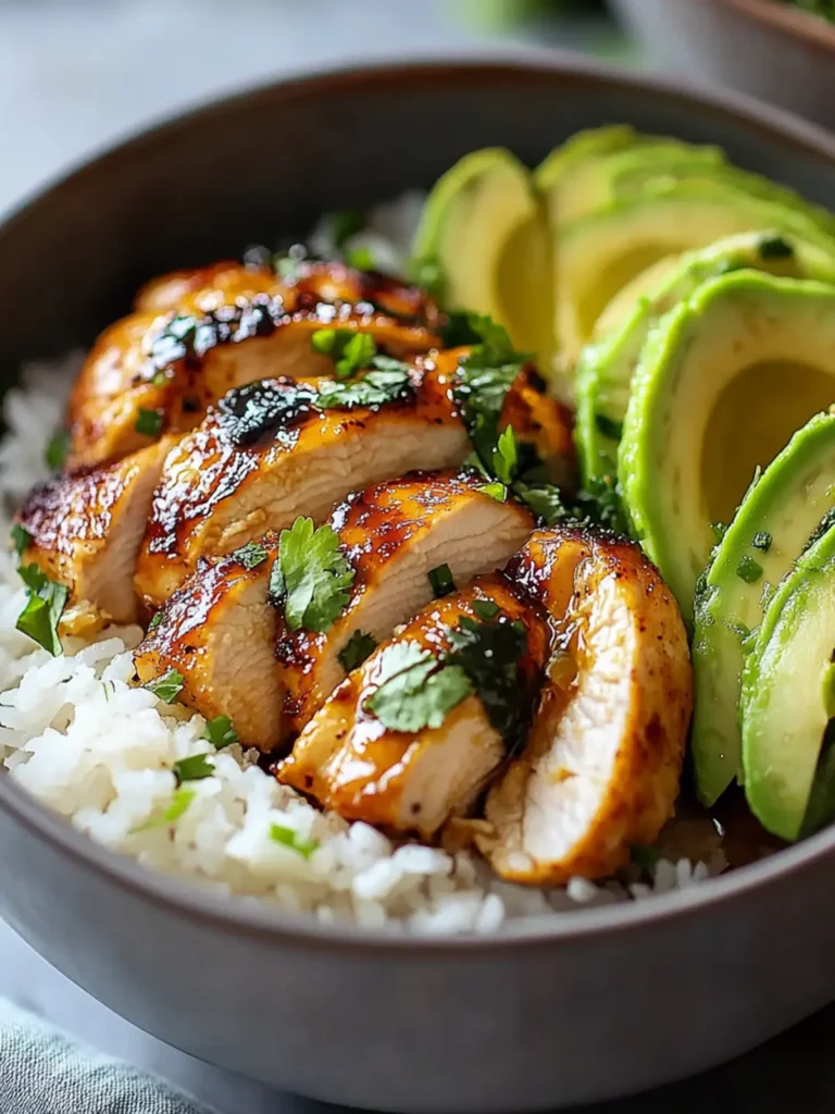 Honey Lime Chicken and Avocado Rice