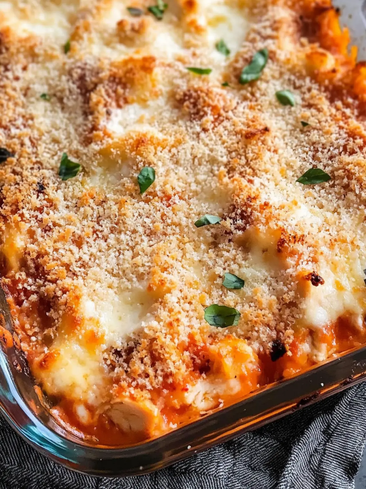 Keto Chicken Parmesan Casserole