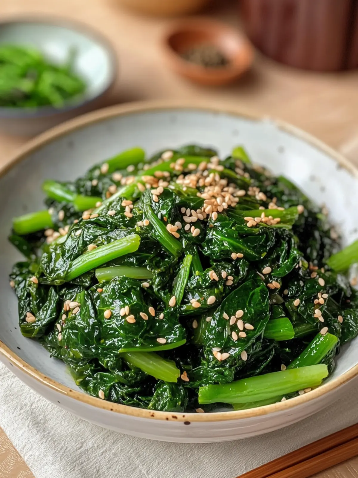 Korean Spinach Side Dish