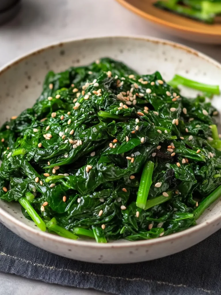 Korean Spinach Side Dish
