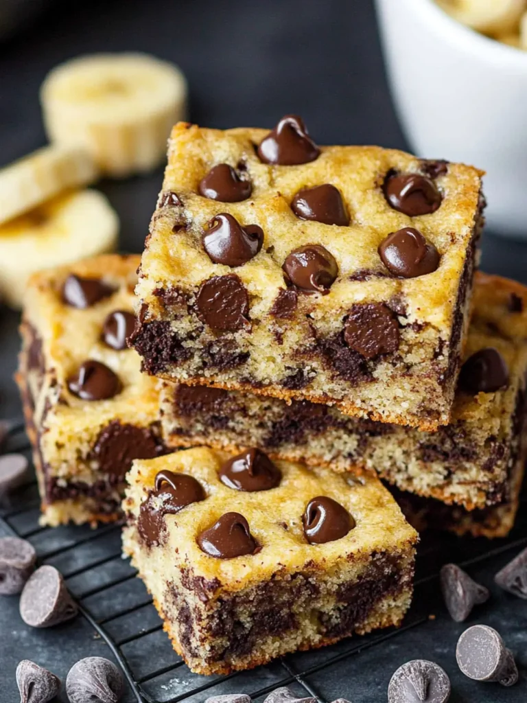 Chocolate Chip Banana Bars